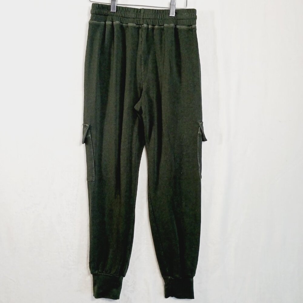 SUNDRY for EVEREVE, Cargo Joggers, Sweatpants, Size Small, Evergreen, High Rise - Picture 4 of 15
